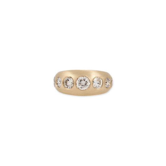 WRAP AROUND DIAMOND DOME RING - JACQUIE AICHE