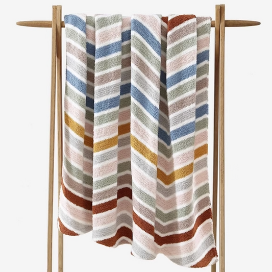 Kashi Chenille Throw Blanket Lightweight - Mineral Multicolor