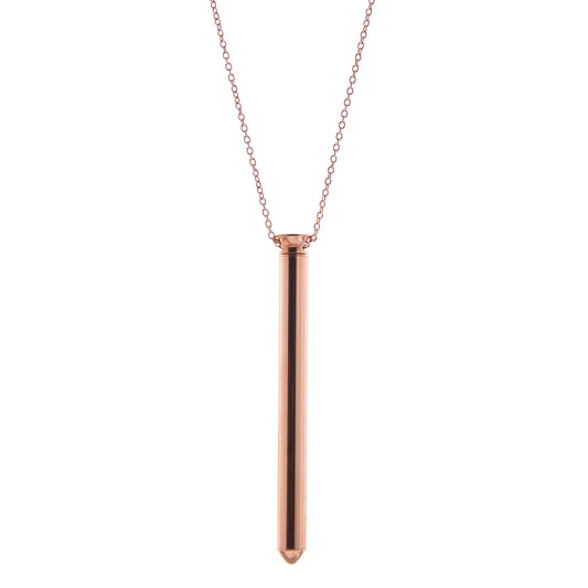 Crave Vibrational Tool Rose Gold Necklace