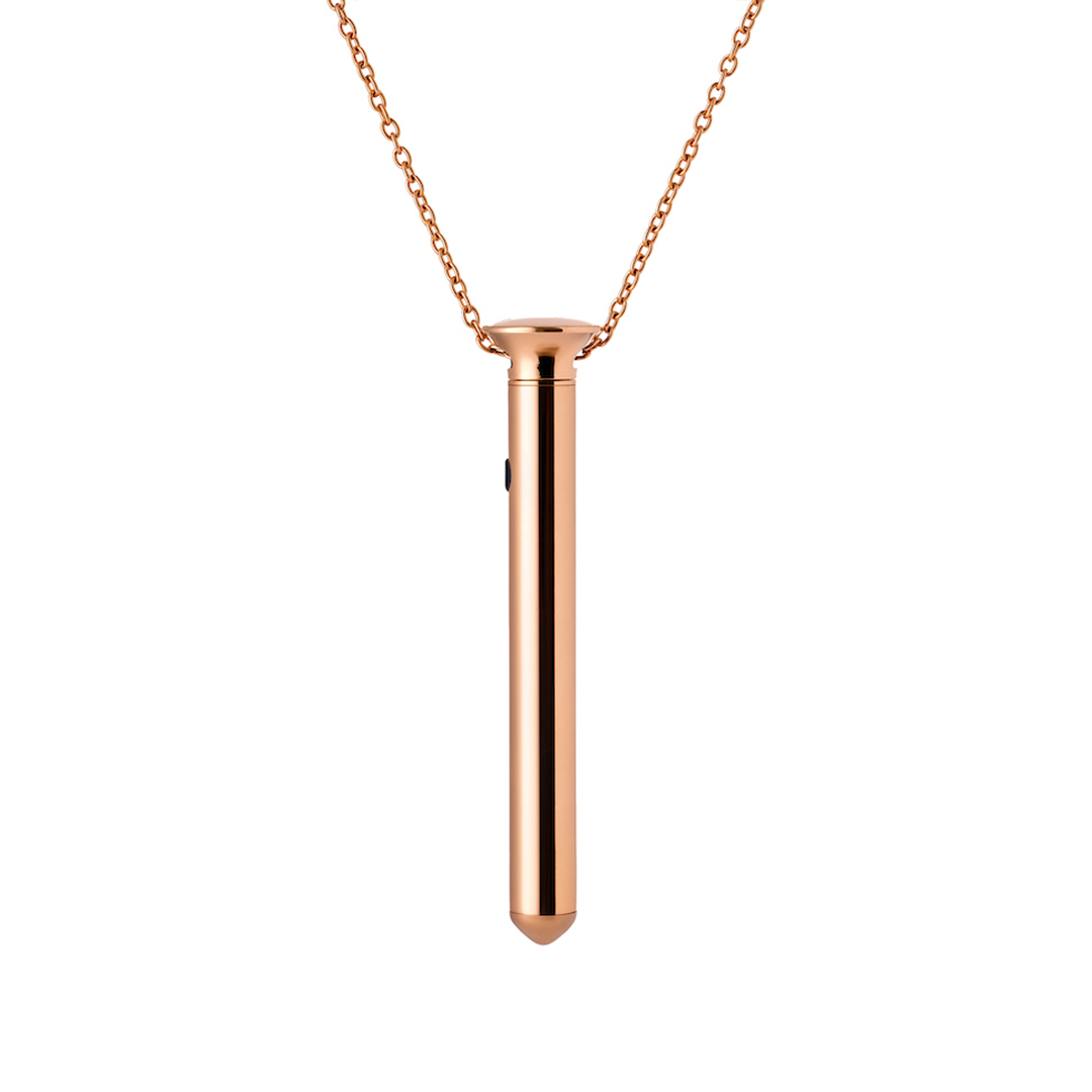 Crave Vibrational Tool Rose Gold Necklace Mini Vesper