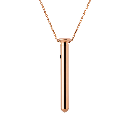 Crave Vibrational Tool Rose Gold Necklace Mini Vesper