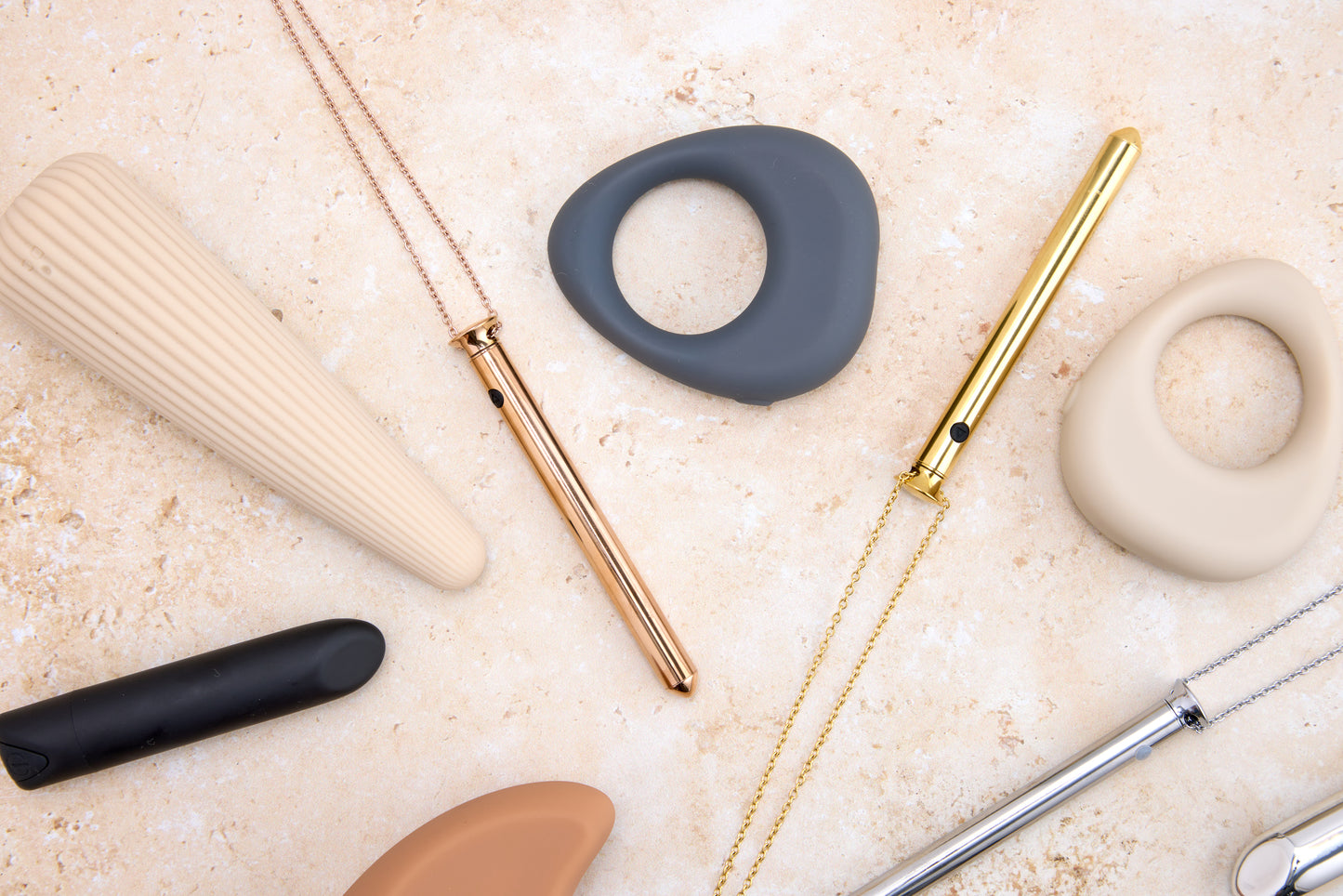 Crave Vibrational Tool Rose Gold Necklace