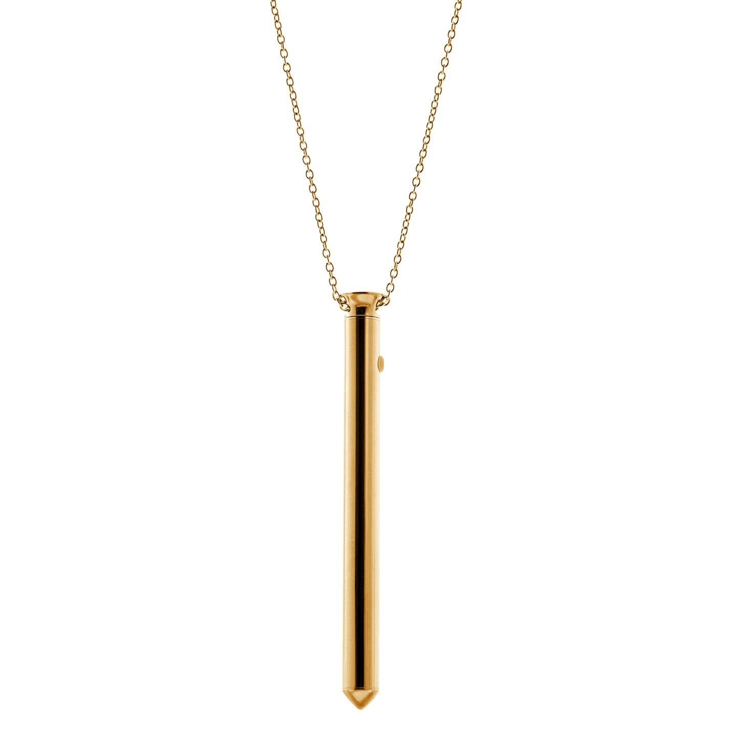 Crave Vibrational Tool Yellow Gold Necklace